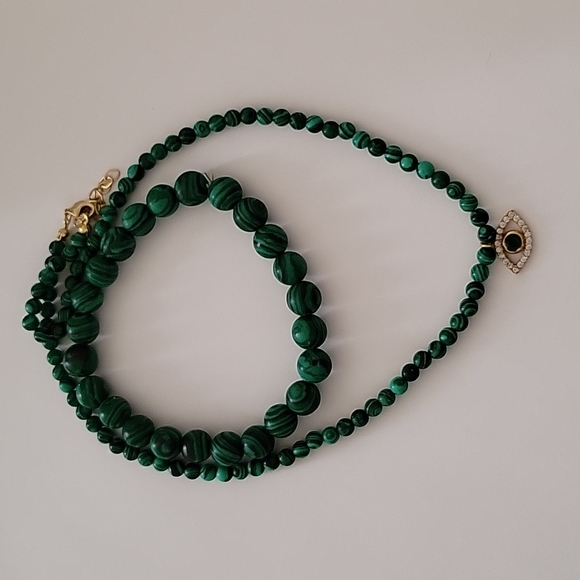 Jewelry - NWOT Malachite necklace and bracelet set